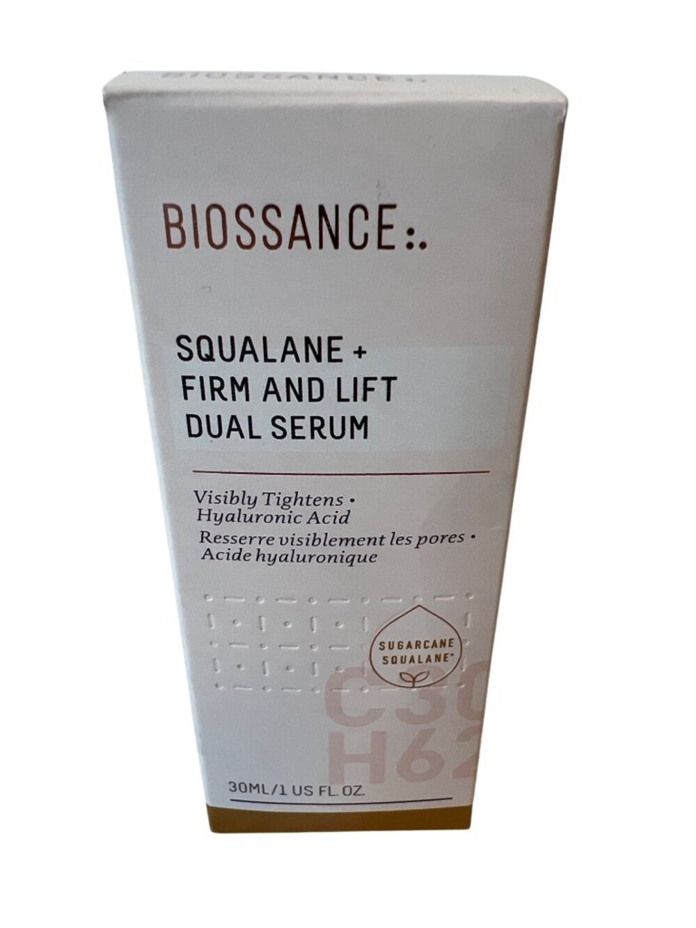 Biossance Firm and Lift Hydrating Dual Serum with Hyaluronic Acid NEW 30ML